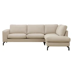 Mangohoutonline Hoekbank Nora 4-zits Rechts Crème