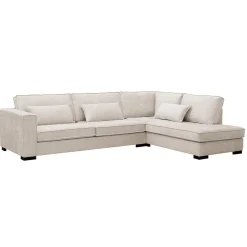 Mangohoutonline Hoekbank Nova 4-zits Rechts Crème Mahom