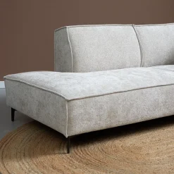 Mangohoutonline Hoekbank River 4-zits Links Crème PEPP