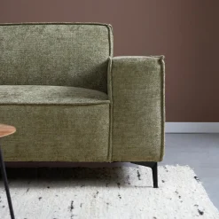 Mangohoutonline Hoekbank River 4-zits Links Groen PEPP