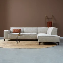 Mangohoutonline Hoekbank River 4-zits Rechts Crème PEPP