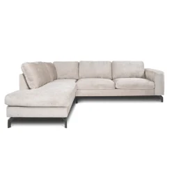 Mangohoutonline Hoekbank Rosalie 4-zits Links Champagne Mahom