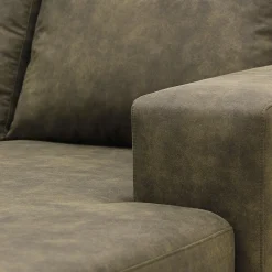 Mangohoutonline Hoekbank Santiago 4-zits U-opstelling Links Groen Mahom