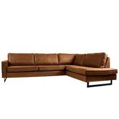 Mangohoutonline Hoekbank Twenty Five 4-zits Rechts Cognac Mahom