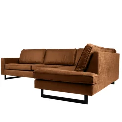 Mangohoutonline Hoekbank Twenty Five 4-zits Rechts Cognac Mahom