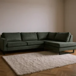 Mangohoutonline Hoekbank Twenty Five 4-zits Rechts Groen Mahom