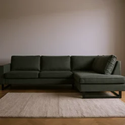 Mangohoutonline Hoekbank Twenty Five 4-zits Rechts Groen Mahom