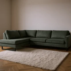 Mangohoutonline Hoekbank Twenty Five 4-zits Links Groen Mahom