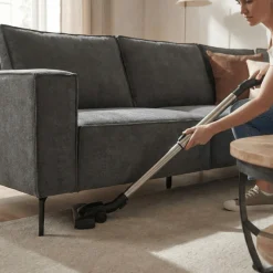 Mangohoutonline Hoekbank Valencia 4-zits Rechts Donkergrijs Mahom