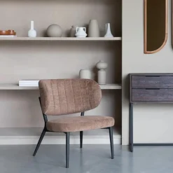 Mangohoutonline Loungefauteuil Anna Oranje Grijs Jacob Jenzens