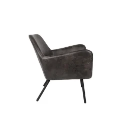 Mangohoutonline Loungefauteuil Axel Donkergrijs Jacob Jenzens