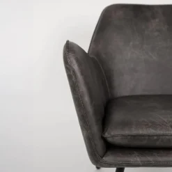 Mangohoutonline Loungefauteuil Axel Donkergrijs Jacob Jenzens