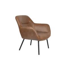 Mangohoutonline Loungefauteuil Filip Vintage Bruin Jacob Jenzens