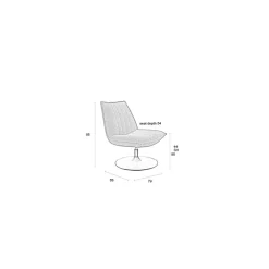 Mangohoutonline Loungefauteuil Jens Off-White Bouclé Jacob Jenzens