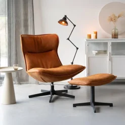 Mangohoutonline Loungefauteuil Thor Cognac Jacob Jenzens