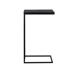 Mangohoutonline Mangohouten Bijzettafel Sienna Black (set van 2) Mahom