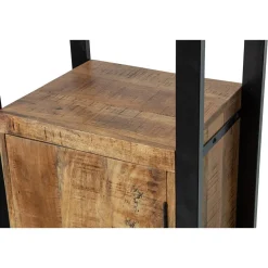 Mangohoutonline Mangohouten Boekenkast Britt met een kastdeur Mahom