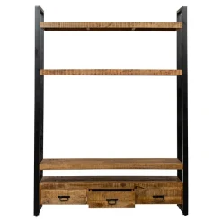 Mangohoutonline Mangohouten Boekenkast Britt 150 cm Mahom