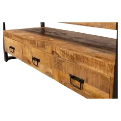 Mangohoutonline Mangohouten Boekenkast Britt 150 cm Mahom