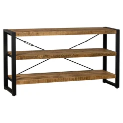 Mangohoutonline Mangohouten Boekenkast Britt 150 cm Laag Mahom