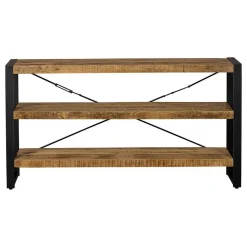 Mangohoutonline Mangohouten Boekenkast Britt 120 cm Laag Mahom