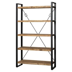 Mangohoutonline Mangohouten Boekenkast Britt 120 cm Mahom