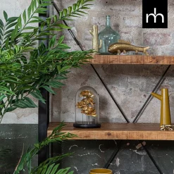 Mangohoutonline Mangohouten Boekenkast Britt 120 cm Mahom