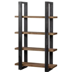 Mangohoutonline Mangohouten Boekenkast Durham 160 cm Mahom