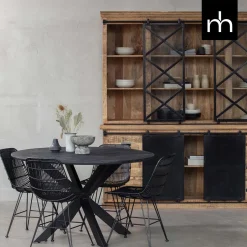 Mangohoutonline Mangohouten Buffetkast Denver 260×220 cm X Mahom