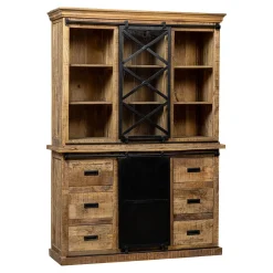 Mangohoutonline Mangohouten Buffetkast Denver 160x220 cm X Enkele Deur Mahom