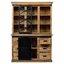 Mangohoutonline Mangohouten Buffetkast Denver 160x220 cm X Enkele Deur Mahom