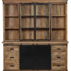 Mangohoutonline Mangohouten Buffetkast Denver 240×220 cm Recht Mahom