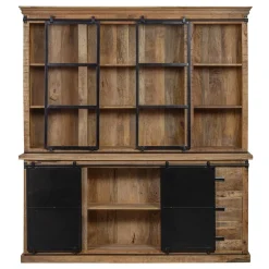 Mangohoutonline Mangohouten Buffetkast Denver 200×220 cm Recht Mahom