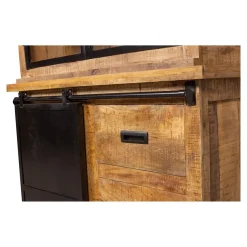 Mangohoutonline Mangohouten Buffetkast Denver 120 cm met deurtjes Recht Mahom