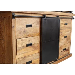 Mangohoutonline Mangohouten Buffetkast Denver 160x220 cm Recht Enkele Deur Mahom