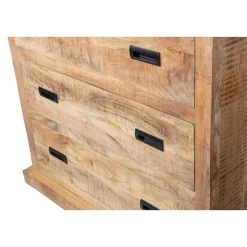 Mangohoutonline Mangohouten Buffetkast Denver 100 cm 3 lades X Mahom