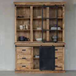 Mangohoutonline Mangohouten Buffetkast Denver 140 cm Recht Mahom