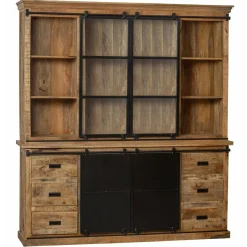 Mangohoutonline Mangohouten Buffetkast Denver 190 cm Recht Mahom