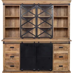 Mangohoutonline Mangohouten Buffetkast Denver 160x220 cm X Dubbele Deurtjes Mahom