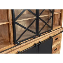 Mangohoutonline Mangohouten Buffetkast Denver 160x220 cm X Dubbele Deurtjes Mahom
