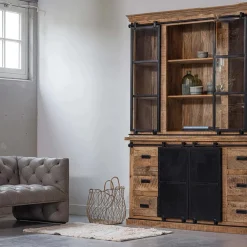 Mangohoutonline Mangohouten Buffetkast Denver 260×220 cm Recht Mahom