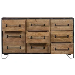 Mangohoutonline Mangohouten Dressoir Baltimore 160 cm 9 laden Mahom