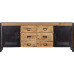 Mangohoutonline Mangohouten Dressoir Birmingham 200 cm Mahom