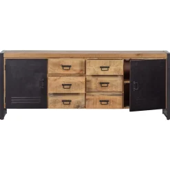 Mangohoutonline Mangohouten Dressoir Birmingham 200 cm Mahom