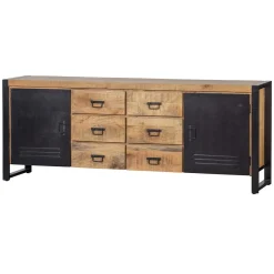 Mangohoutonline Mangohouten Dressoir Birmingham 200 cm Mahom