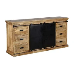 Mangohoutonline Mangohouten Dressoir Newark 220 cm Mahom