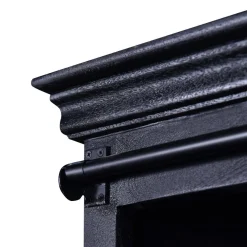 Mangohoutonline Mangohouten Dressoir Newark Black 160 cm Mahom