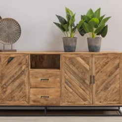 Mangohoutonline Mangohouten Dressoir Reno 220 cm Mahom