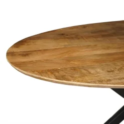 Mangohoutonline Mangohouten Eettafel Bologna Ovaal 240x110 cm Mahom