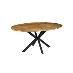 Mangohoutonline Mangohouten Eettafel Bologna Ovaal 220x110 cm Mahom